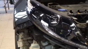 Kia Sportage замена линз диодные линзы тюнинг фар