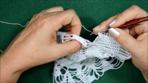 ОЧАРОВАТЕЛЬНАЯ АЖУРНАЯ НАКИДКА НА ПОДУШКУ КРЮЧКОМ (часть 4). СХЕМА.