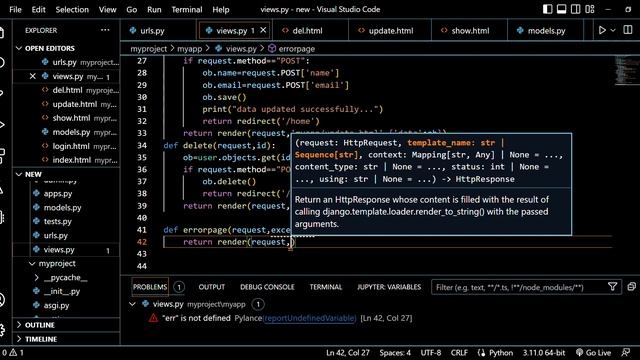 Django|11|Create custom error page in Django