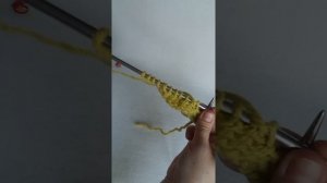Росток /Укороченные ряды спицами для выполнения ростка #ЕленаЯковлеваВяжет