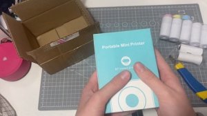 распаковка мини принтера!! смотри описание
