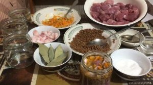 Аппетитная, вкусная гречневая каша с мясом в автоклаве.