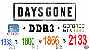 Days Gone [Жизнь после] DDR3 1333 МГц, 1600 МГц, 1866 МГц, 2133 МГц