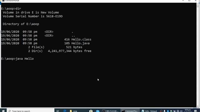 Compile and run java program on command line interface