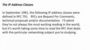 034 Routing 2  The Public IP Address Classes