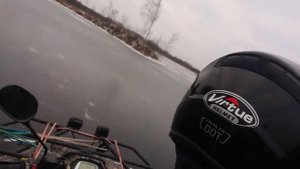 По льду на квадроцикле Балтмоторс Джамбо 700 МАХ