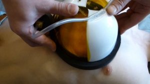 Установка вакуумного корректора (колокола). installation of a vacuum bell