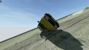 BeamNG drive! Смертельный спуск с горы!