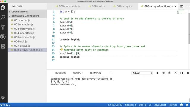 Functions on Array Object  [JavaScript - From Scratch]