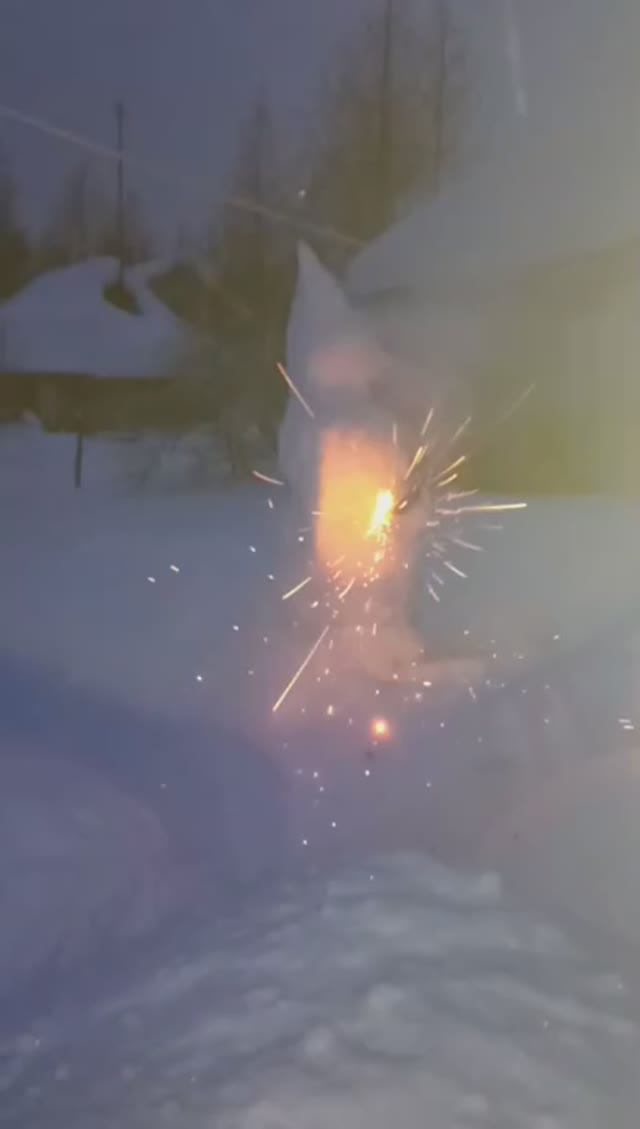 Снеговик стреляет из дробовика-2