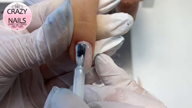 МАКРО маникюр. Полировка кожи до блеска, залог долгого маникюра. Градиент, стразы и стемпинг. смотреть онлайн