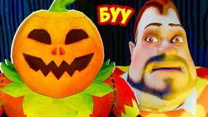 Хэллоуинские Пранки над ПРИВЕТ СОСЕД Dark Riddle 2 Story mode игра как Hello Neighbor