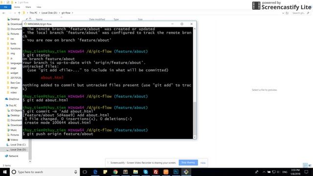 Git flow feature смотреть онлайн