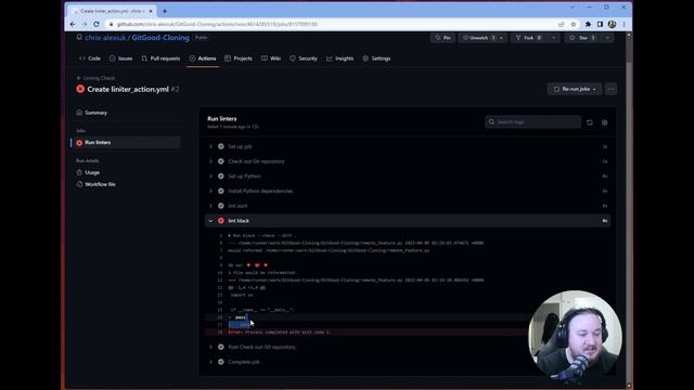 git good with Chris! - github.com actions: how to enforce linting!