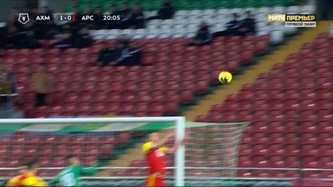  Ахмат - Арсенал. 1:0. Андрей Семёнов, Российская Премьер-Лига, 14 тур 26.10.2019