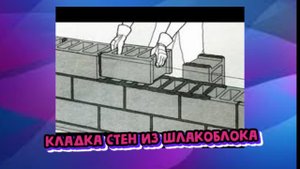 КЛАДКА ШЛАКОБЛОКА. ОСНОВЫ МАСТЕРКЛАДКИ.Строим дом.