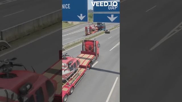 ✔️funny Euro Truck Simulator 2✔️Котыч вертолетыч✔️#short #shorts #funnyvideo