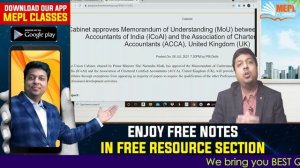 Important Announcement by GOI for all CMA students | Good News for CMA | Mohit Agarwal | MEPL