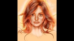 Ginger. Digital Pencil Art. Portait drawing realistic. Портрет цифровым карандашом