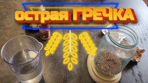 крепкая настойка Острая на Гречке