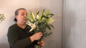 Букет из лилии. Bouquet of lilies. Флористика для начинающих