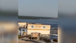 Видео момента взрыва Каховской ГЭС , комментарий мэра Новой Каховки !!!