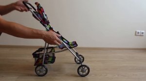 Кукольная коляска с козырьком