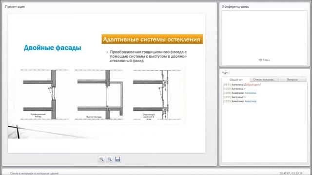 Стекло в интерьере и экстерьере здания