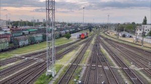 Маневровый Тепловоз ТЭМ18ДМ-1892 Следует маневровым порядком по Станции Батайск