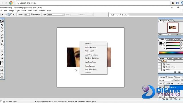 Rectangle Marquee tool photoshop in telugu class4 graphic design 8179850499 смотреть онлайн