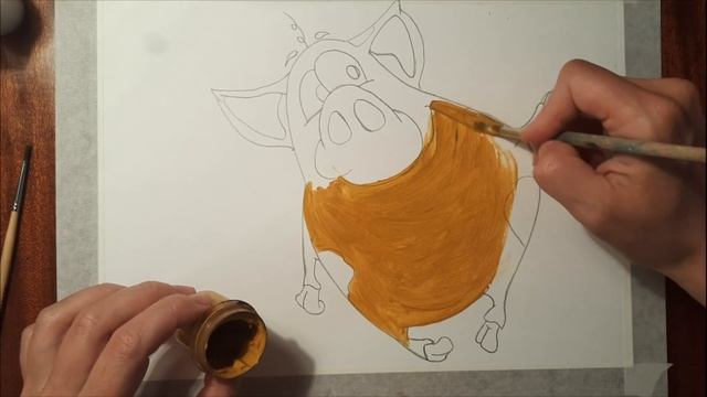 Как нарисовать прикольную хрюшку по шагам