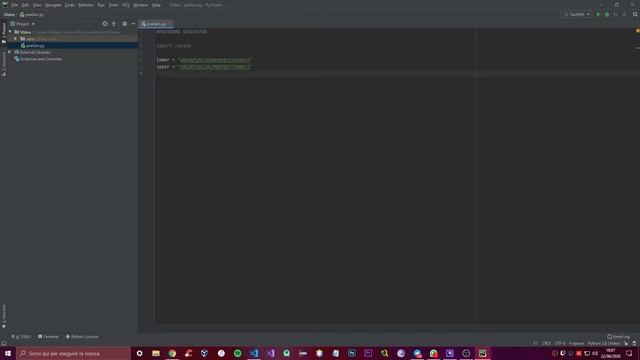 Password Generator - PyCharm Python - Tutorial #25