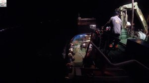 Морской буксир "Норсунд" в работе. Буксировка баржи "S.P.A.1" из Мурманска в Калининград.