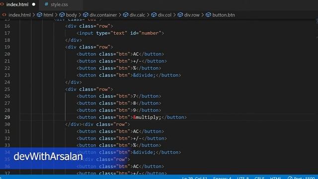 Create a calculator with HTML and CSS | iPhone calculator design with HTML CSS #youtube#css3#html5 смотреть онлайн