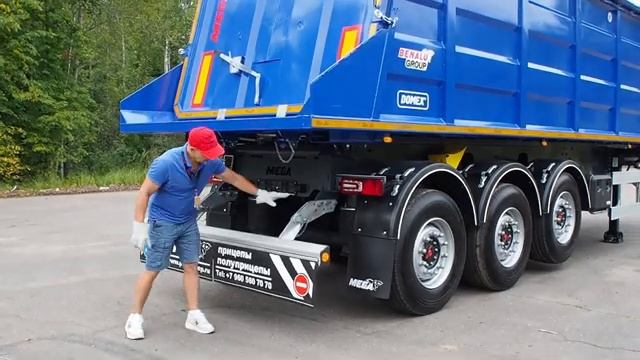 Легендарный полуприцеп MEGA 35 м3 | Сталь DOMEX | Оси SAF смотреть онлайн