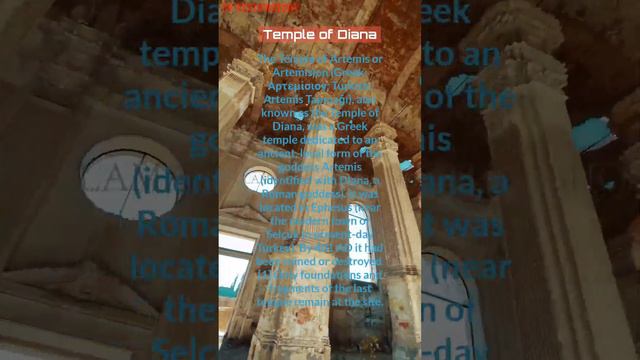 The Temple of Diana the seven wonders of the ancient world #architecture #7wonders #youtubeshort