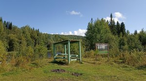 Оборудованные туристические стоянки на реке Улс в Красновишерском районе Пермского края России