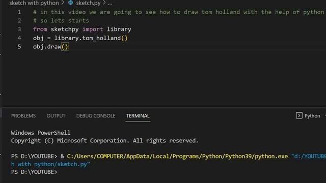 ? How to Draw Spiderman with SketchPy: A Fun and Crazy Python Sketch Project Tutorial  @Tomholland.
