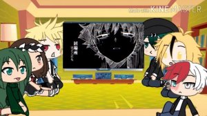 Персонажи мга реагируют на злодея  Мидорию