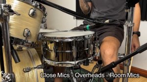 Ludwig Snare Drums Comparison. Black Beauty LB417 VS Supraphonic LM400.