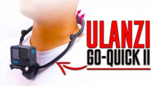 Cкладное крепление на шею Ulanzi Go-Quick II для ЭКШЕН Камер-GoPro Hero, Insta360, DJI Osmo и прочих