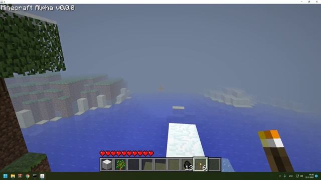 ИГРАЮ НА ВЕРСИИ МАЙНКРАФТ ALPHA 0.0.0!!!!! смотреть онлайн
