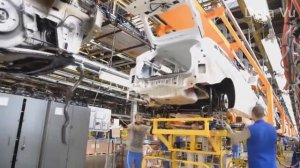 Lada Xray сборка автомобиля на конвейере
