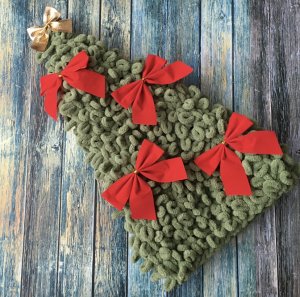 Ёлочка на шампанское или набутыльник из Alize Puffy Fine