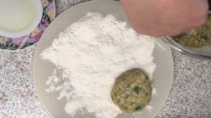 Котлеты из щуки с салом, кабачком и зеленью/ Pike burgers