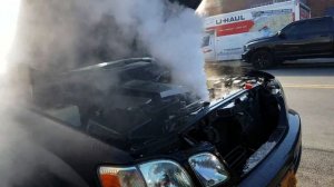 Lexus LX470 Закончился антифриз и перегрели мотор Жесть геизер из радиатора Лексус ЛХ470 V8 #ЛХ