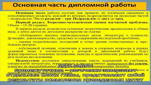 Теоретическая часть диплома