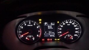 Холодный запуск КИА РИО 4 (-38C) / cold start up KIA RIO FB