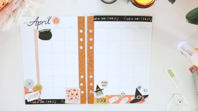 PLAN WITH ME | April 2023 Springoween Layout! смотреть онлайн