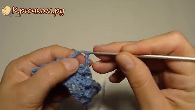 Красивый узор "Чешуйки" для юбки крючком